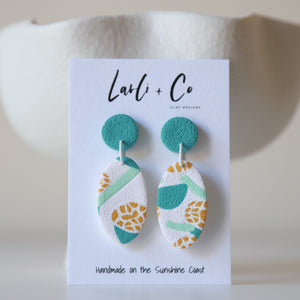 Turquoise Dream Oval Drops